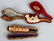 3- VINTAGE SMALL MEERSCGAUM PIPES w/ CASES