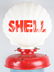 SHELL MILK GLASS GLOBE & VISIBLE GAS PUMP PARTS - 2
