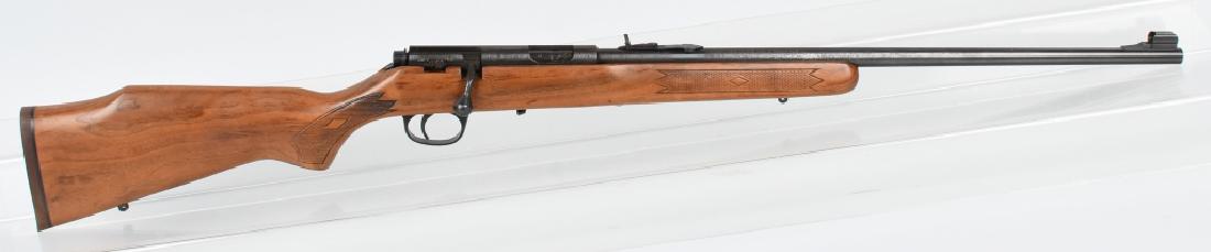 MARLIN 880, .22, MICRO-GROOVE BARREL BOLT RIFLE: SN 10707138, 22" barrel with excellent bore. 90% blue finish, excellent checkered stock still has factory decal. Missing magazine. Excellent*