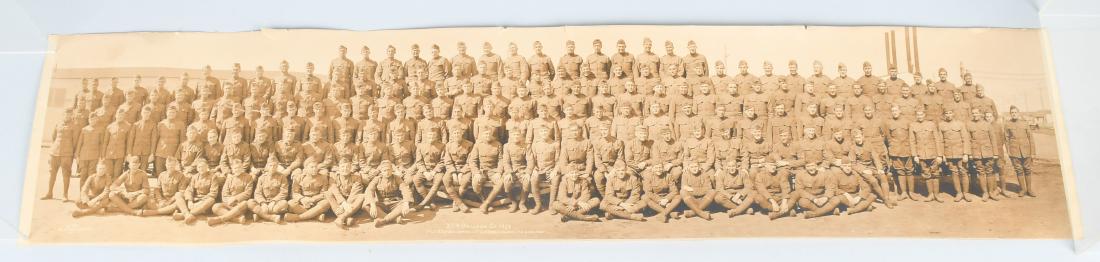 WWI US AIR SERVICE 35TH BALLOON CO. YARD LOG PHOTO: World War One 35th Balloon Company yard long photograph by the Pictorial News Co. New York. Image is titled, "35th Balloon Co 1919 1st Lt. E.H Diggs, com'd'g Lt Clifford A Cairns Lt. C.R. Westaby". th
