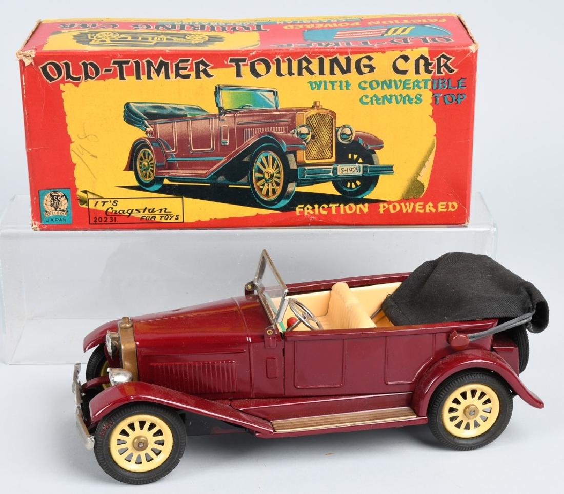 JAPAN Tin Friction OLD TIMER TOURING CAR w/ BOX (1 of 8)