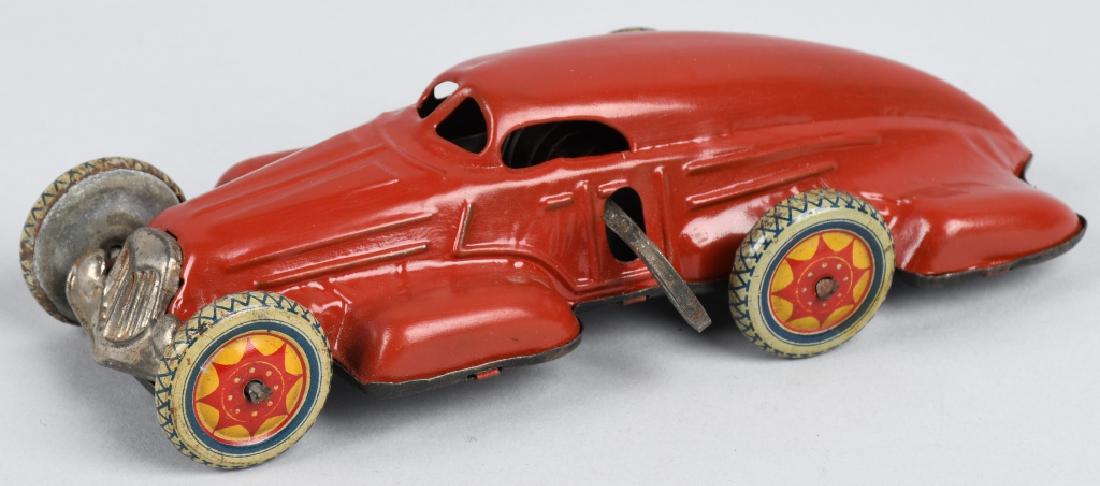 PREWAR JAPAN Tin Windup BOATTAIL RACER CAR (1 of 5)