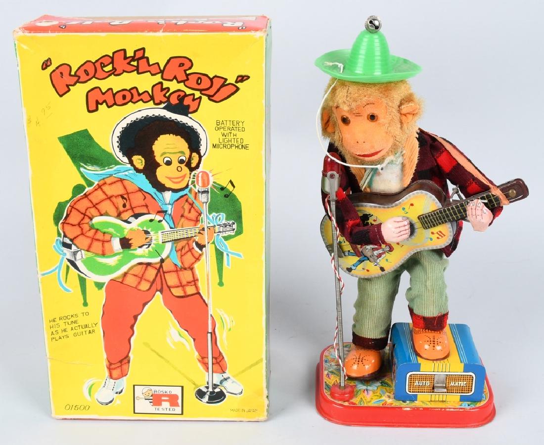 JAPAN Battery Op ROCK n ROLL MONKEY w/ BOX (1 of 9)