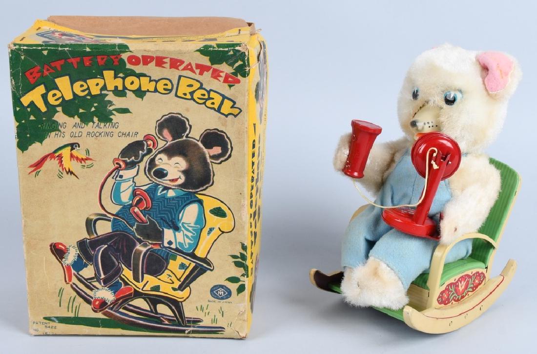 JAPAN Battery Op TELEPHONE BEAR, BOXED (1 of 8)