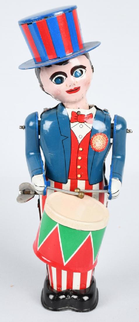 JAPAN Tin Windup UNCLE SAM DRUMMER (1 of 3)