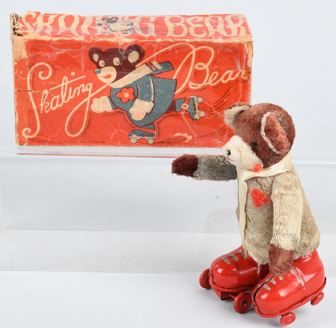 JAPAN Windup SKATING BEAR w/ BOX (1 of 8)