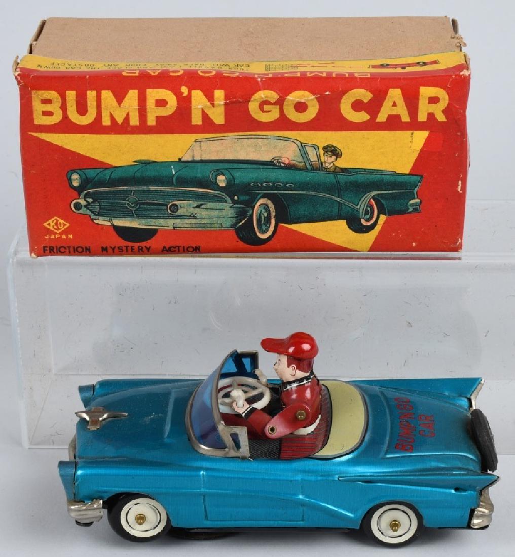 JAPAN Tin Windup BUMP'N GO CAR w/ BOX (1 of 8)