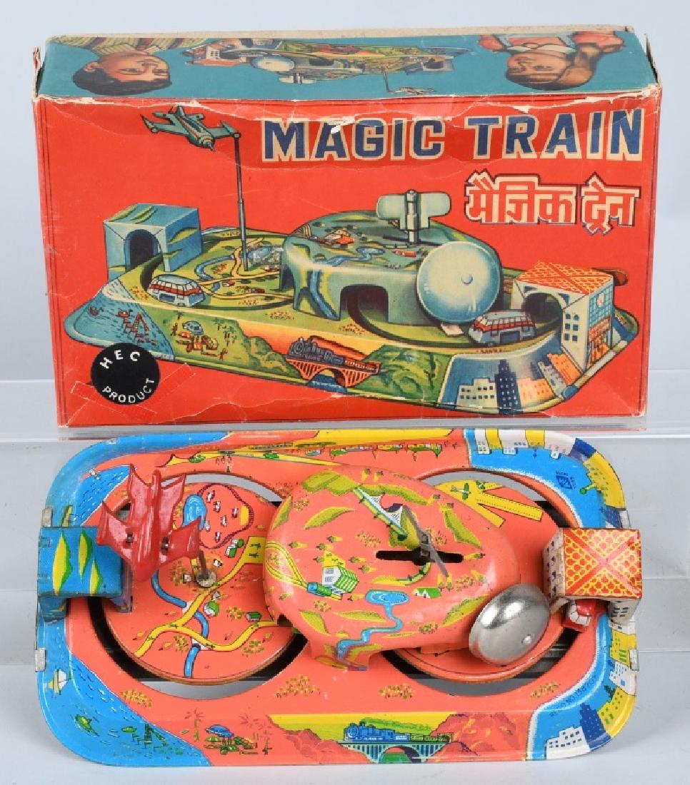 MAGIC TRAIN Tin Windup SPACESHIP TOY w/ BOX (1 of 5)