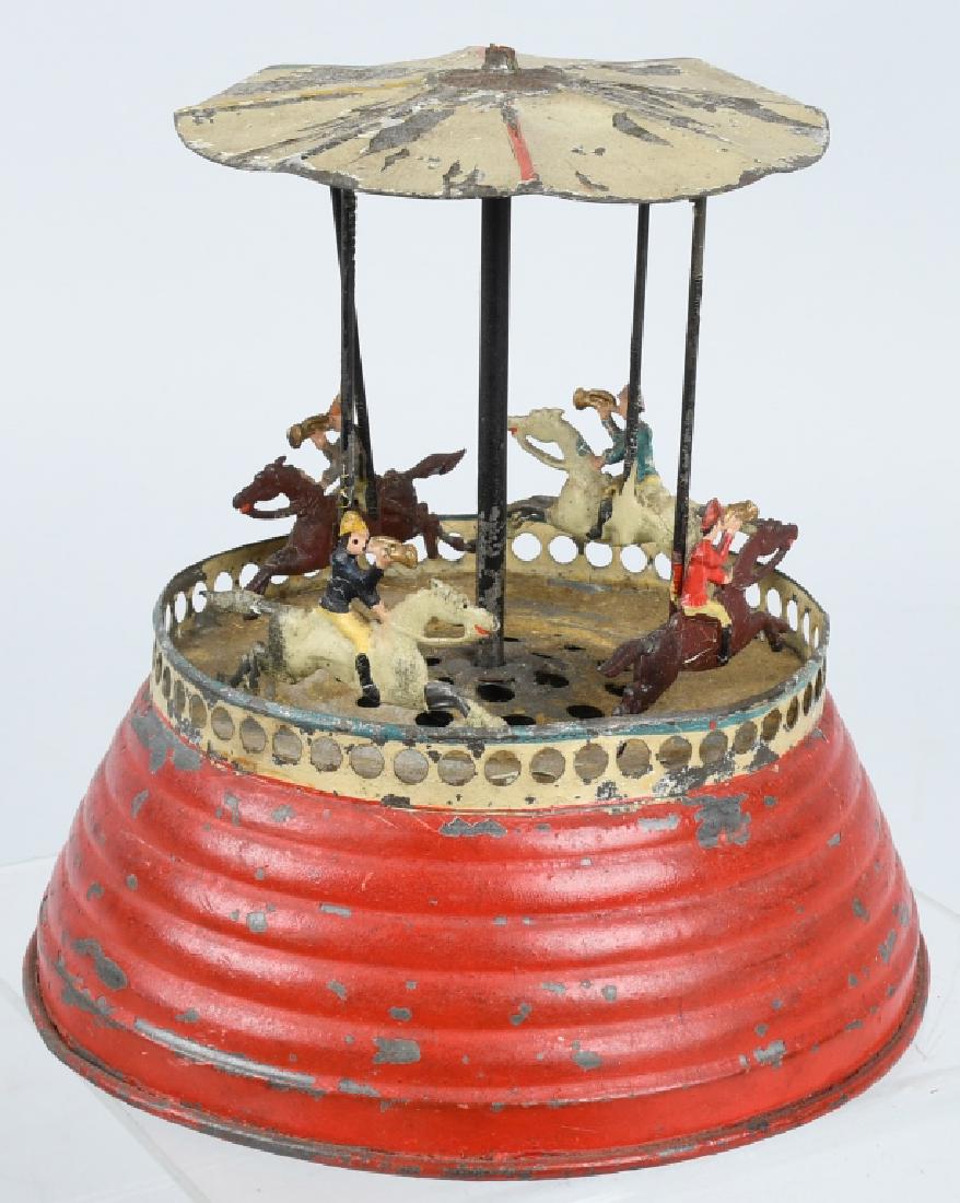 GERMAN Tin Windup MUSICAL CAROUSEL (1 of 9)