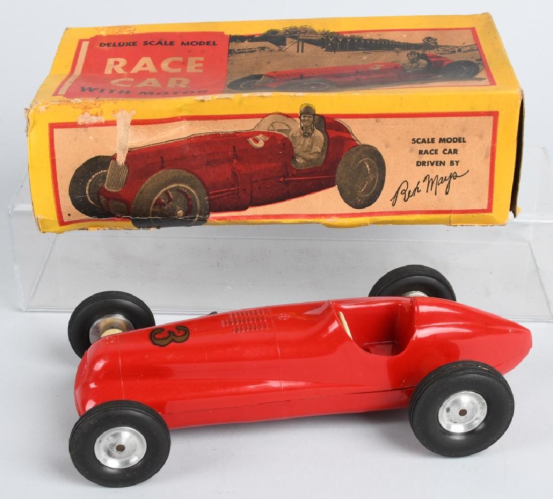 REX MAYS windup SCALE MODEL RACE CAR, BOXED (1 of 9)
