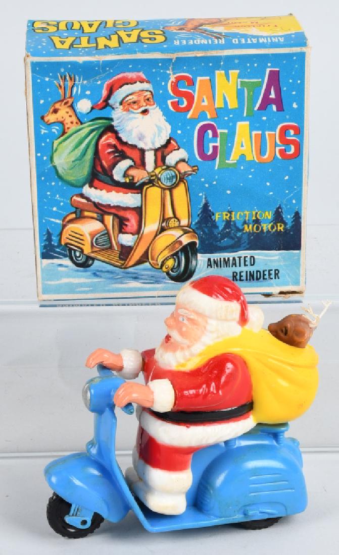 MARX Friction SANTA CLAUS ON SCOOTER w/ BOX (1 of 8)