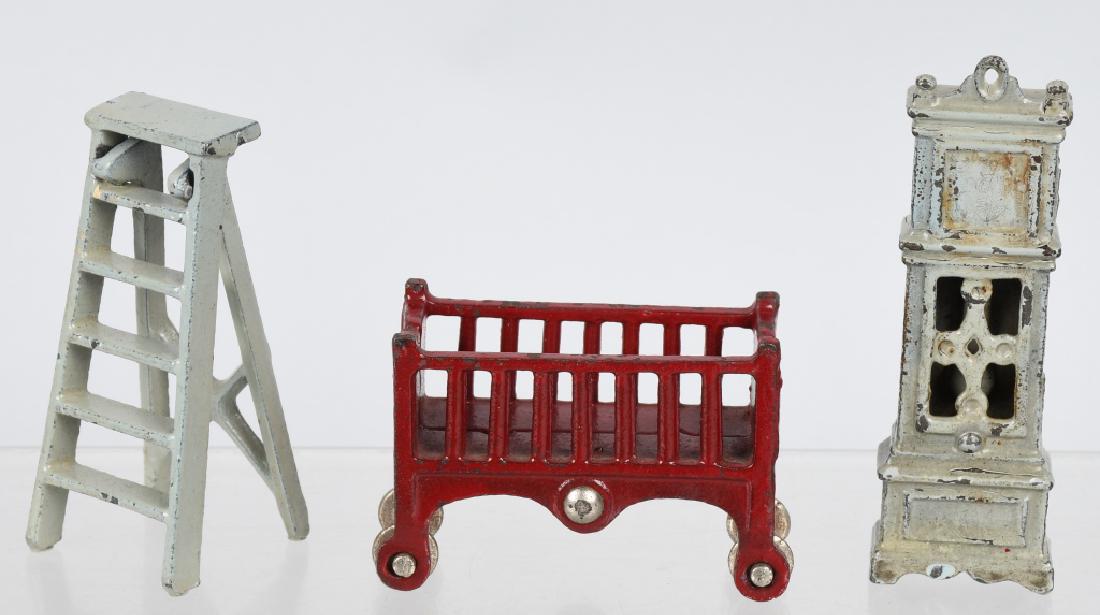 3-1930's KILGORE CAST IRON TOYS, CLOCK & MORE (1 of 5)