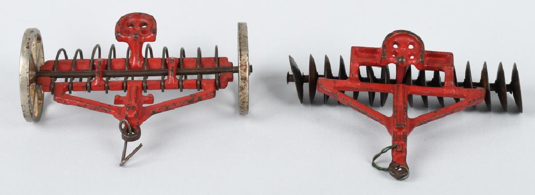 2-1930's ARCADE CAST IRON TRACTOR IMPLEMENTS (1 of 5)