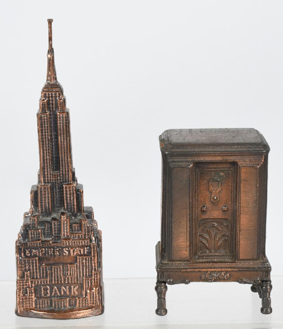 ARCADE CAST IRON RADIO BANK & EMPIRE STATE BLDG (1 of 9)