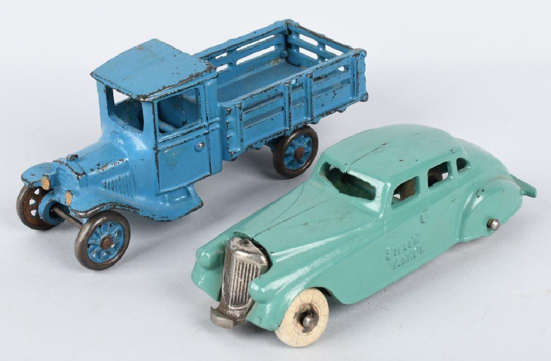 2- ARCADE CAST IRON TOYS TRUCK, & SILVER ARROW (1 of 11)