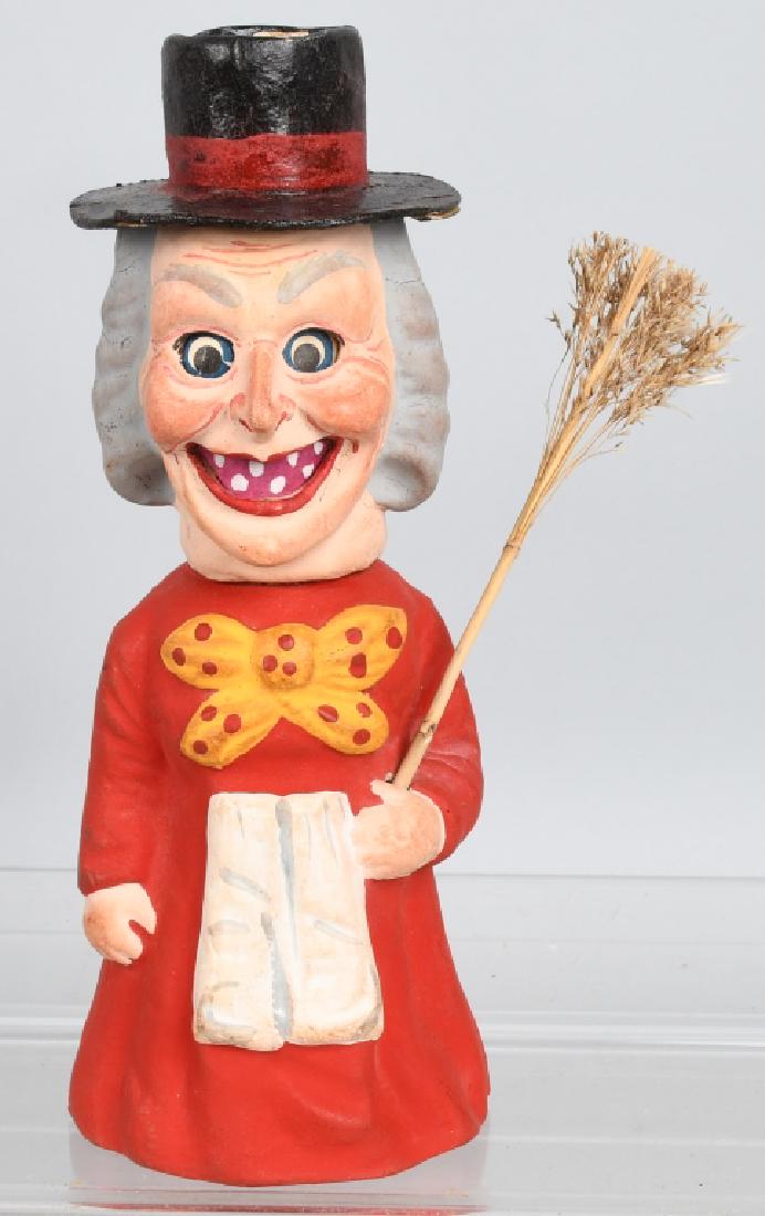 9" GERMAN HALLOWEEN WITCH CANDY CONTAINER (1 of 7)