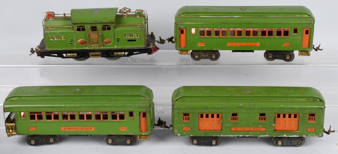 LIONEL PREWAR STANDARD GA 318E ENGINE & PASS CARS (1 of 10)