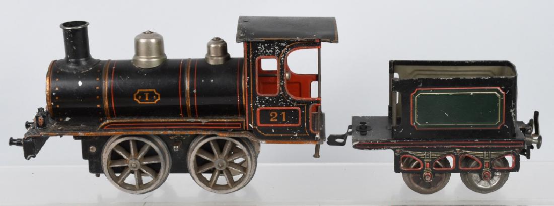 MARKLIN 1 GAUGE LITHO #21 ENGINE & TENDER (1 of 9)