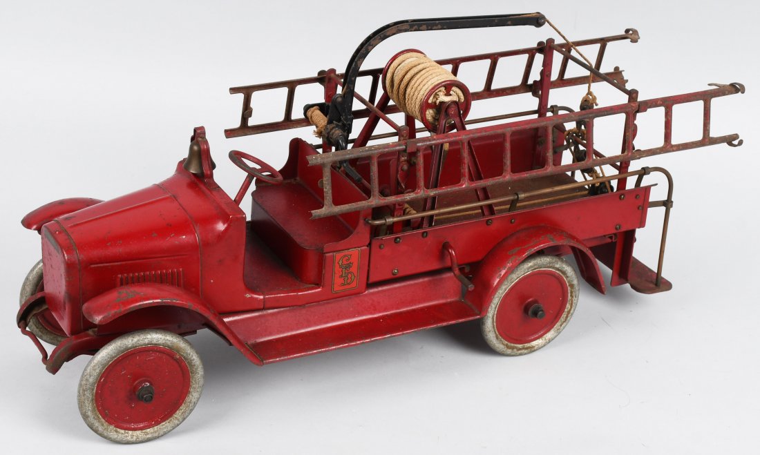 buddy l fire trucks 1920's