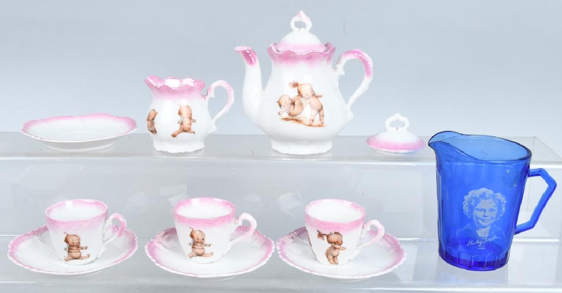 GERMAN ROSE O'NEIL KEWPIE DOLL CHINA TEA SET (1 of 5)