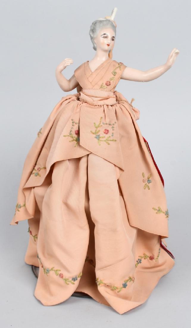 FRENCH CHINA HALF DOLL, ORIGINAL DRESS (1 of 5)