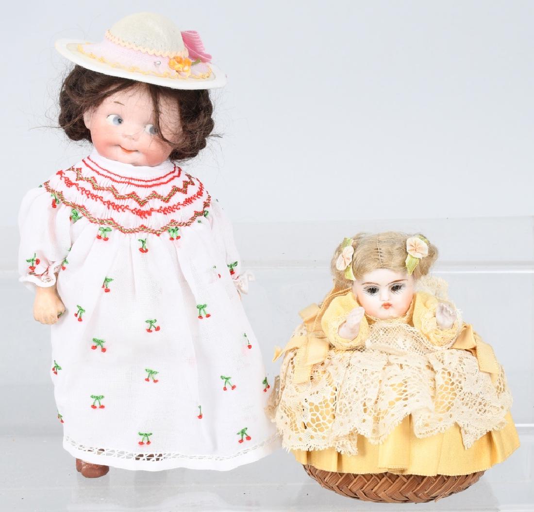 GERMAN BISQUE DOLL & DOLL PIN CUSHION (1 of 6)