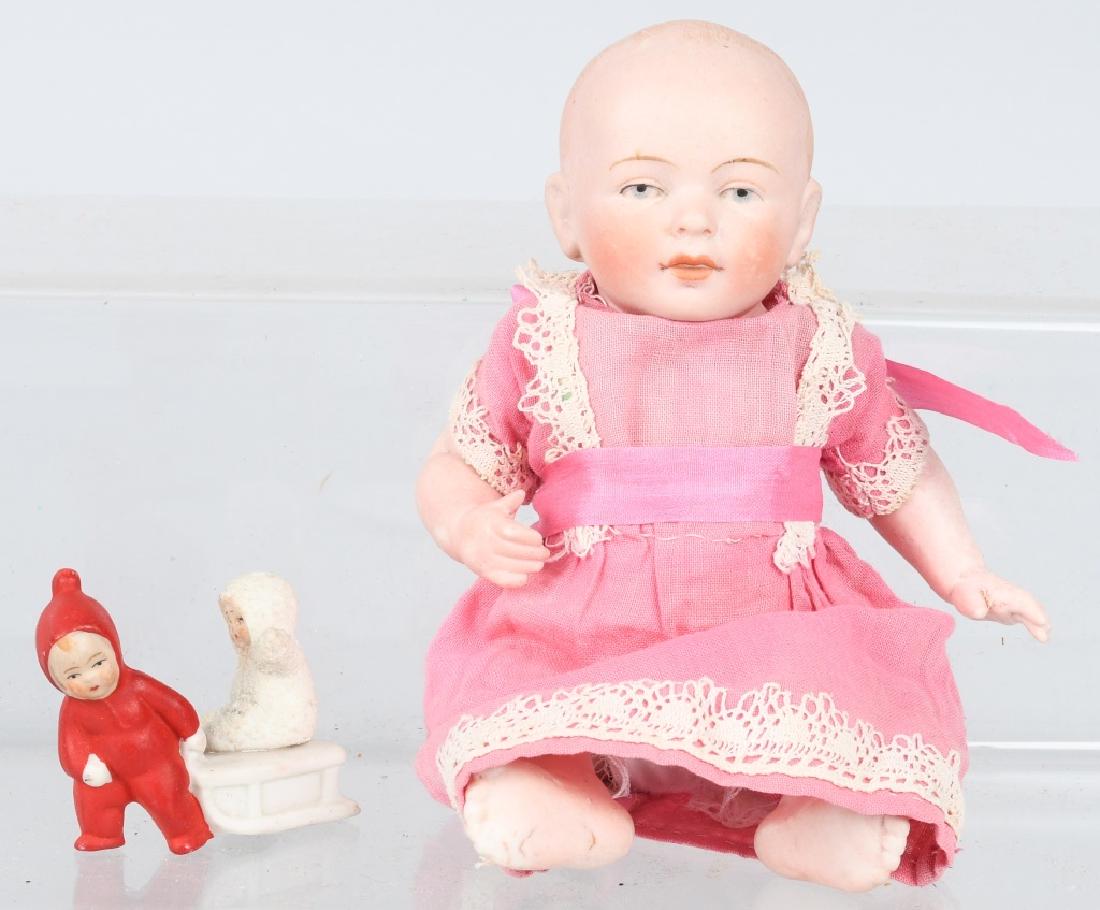 GERMAN BISQUE DOLL & SNOW BABY (1 of 6)