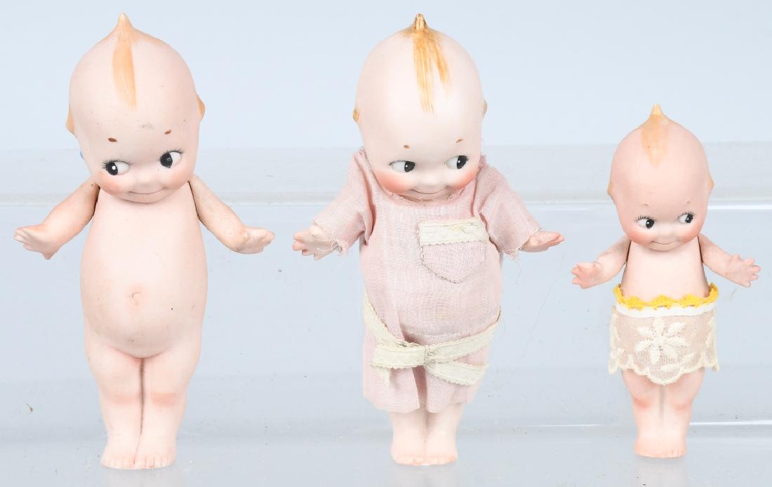 3-BISQUE ROSE O'NEILL KEWPIE DOLLS (1 of 6)