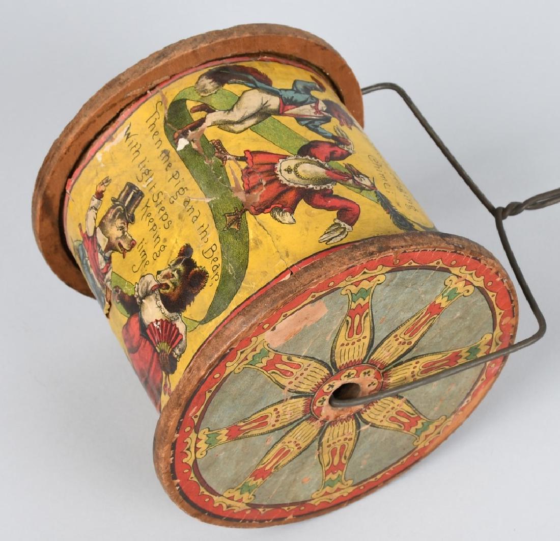 19th CENT. BLISS PAPER on WOOD PULLL TOY (1 of 6)