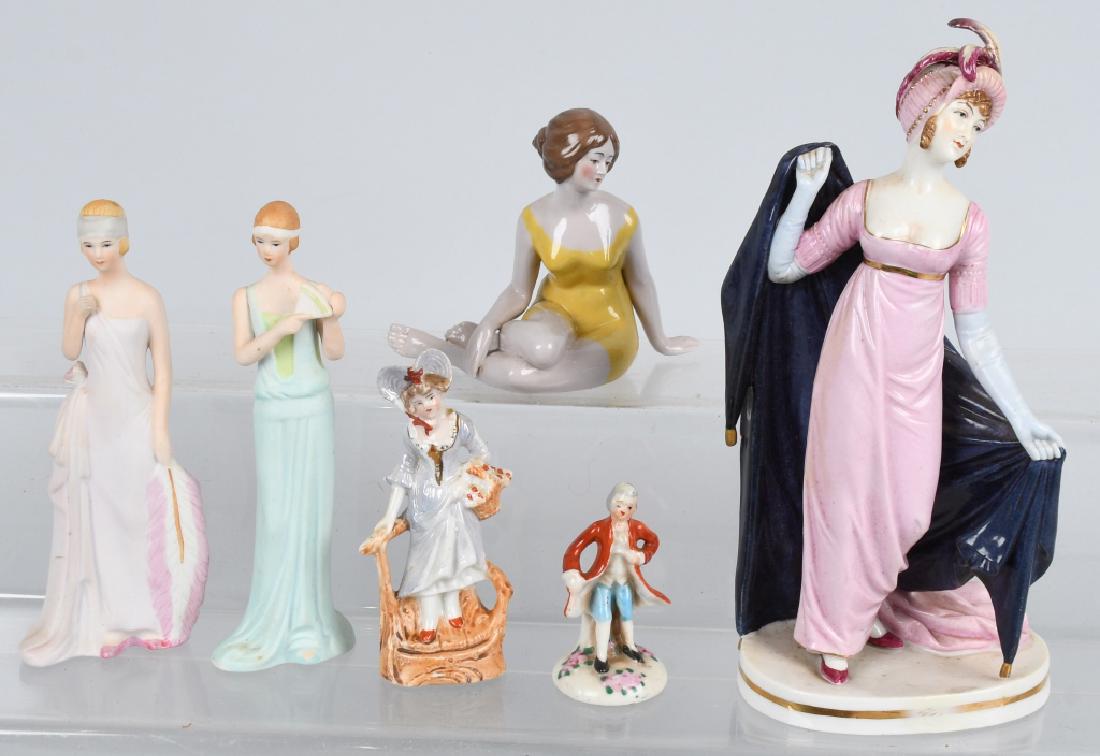 GROUPING PORCELAIN AND BISQUE FIGURES (1 of 8)
