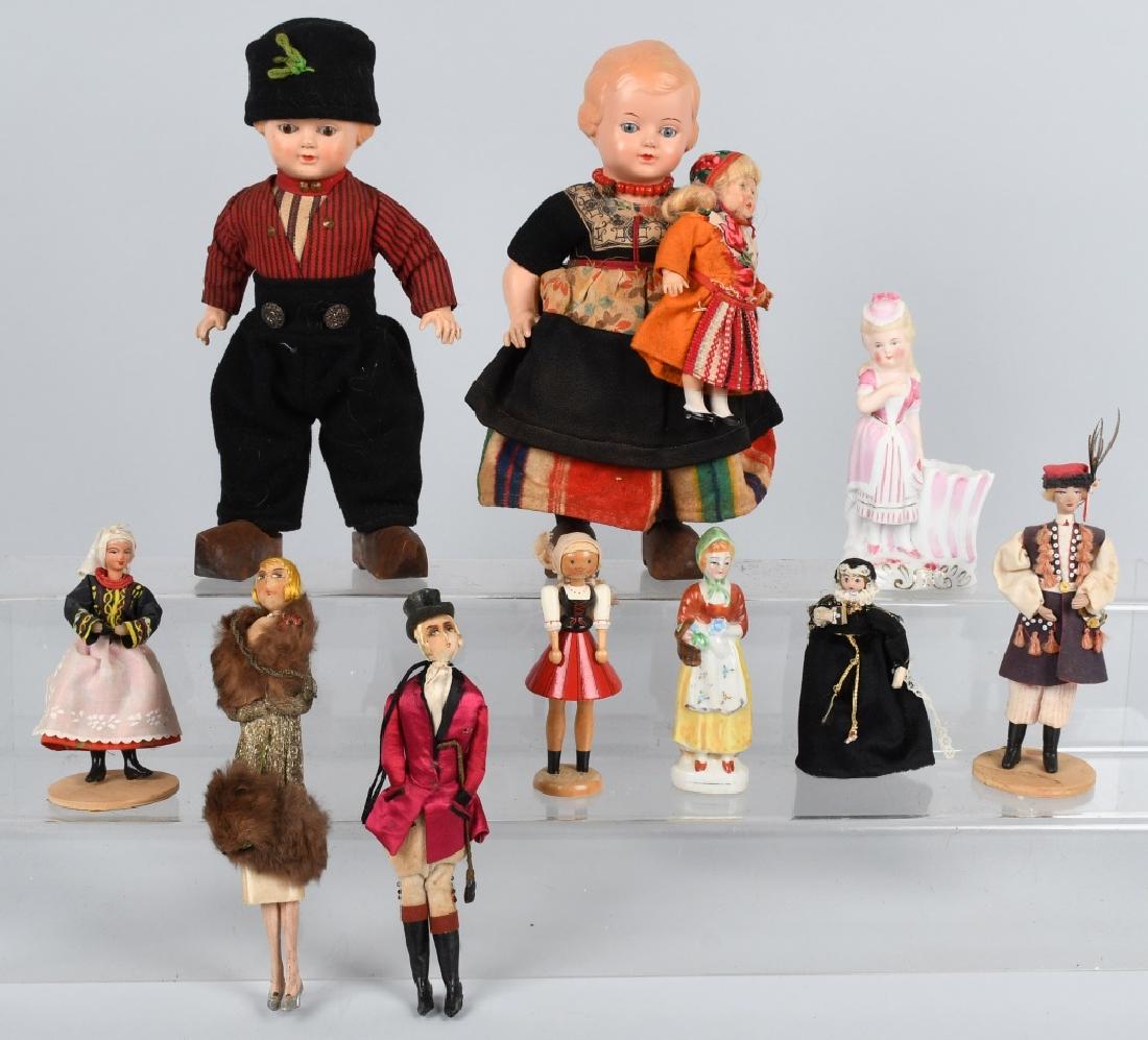 PAIR CELLULOID GLASS EYES DOLLS AND MORE (1 of 8)