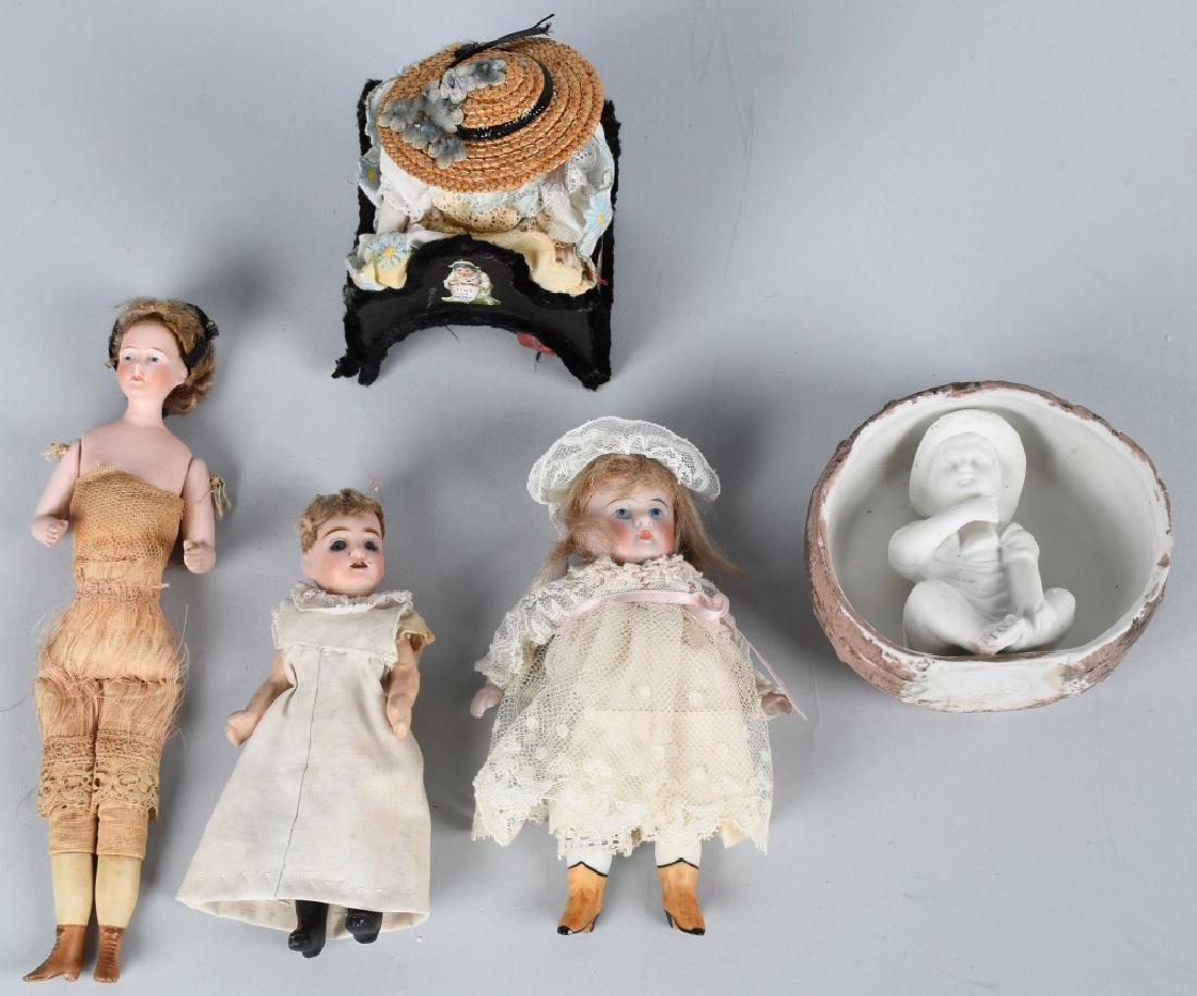 GERMAN MINIATURE BISQUE DOLLS & MORE (1 of 14)