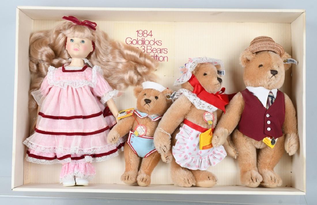 STEIFF Suzanne-Gibson GOLDILOCKS & 3 BEAR SET (1 of 6)