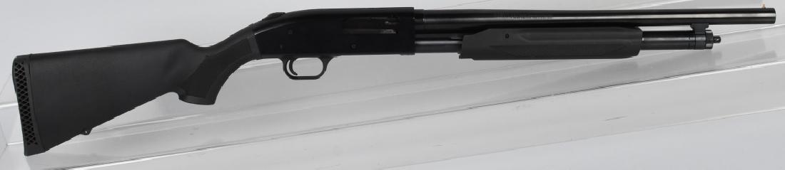 MOSSBERG MODEL 500, 12 GA. PUMP SHOTGUN: SN V0440192, 18 1/2 barrel with excellent bore. 12 gauge, cylinder choke. 99% finish, and excellent polymer black stocks. Strong action. Excellent*
