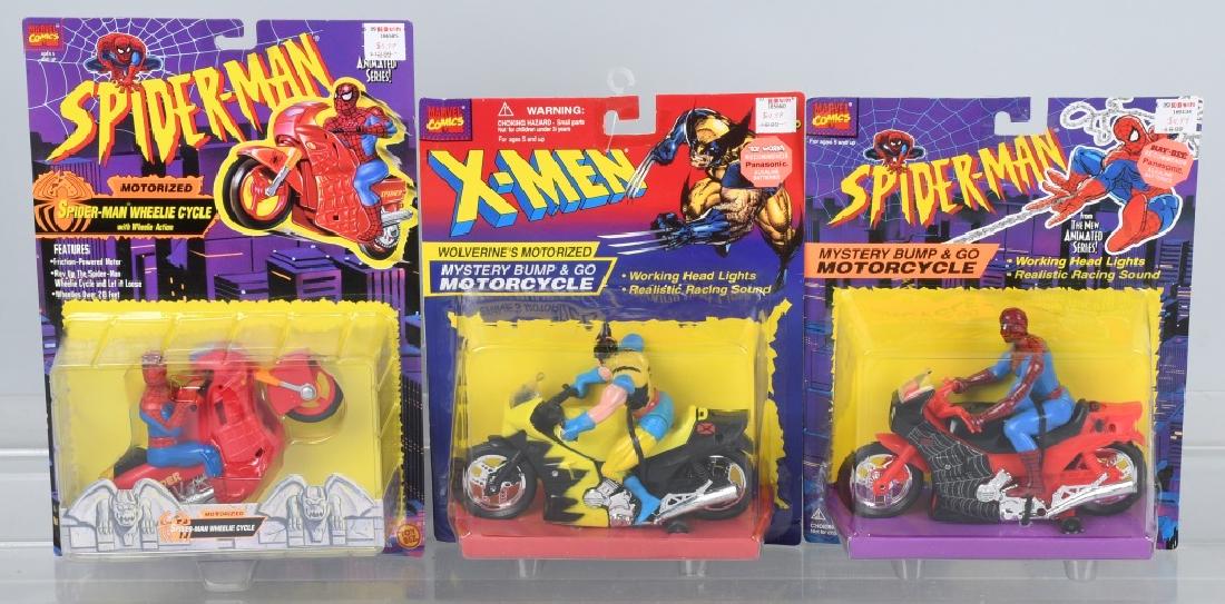 3- TOY BIZ SPIDERMAN & X-MEN MOTORCYCLES MOC (1 of 5)
