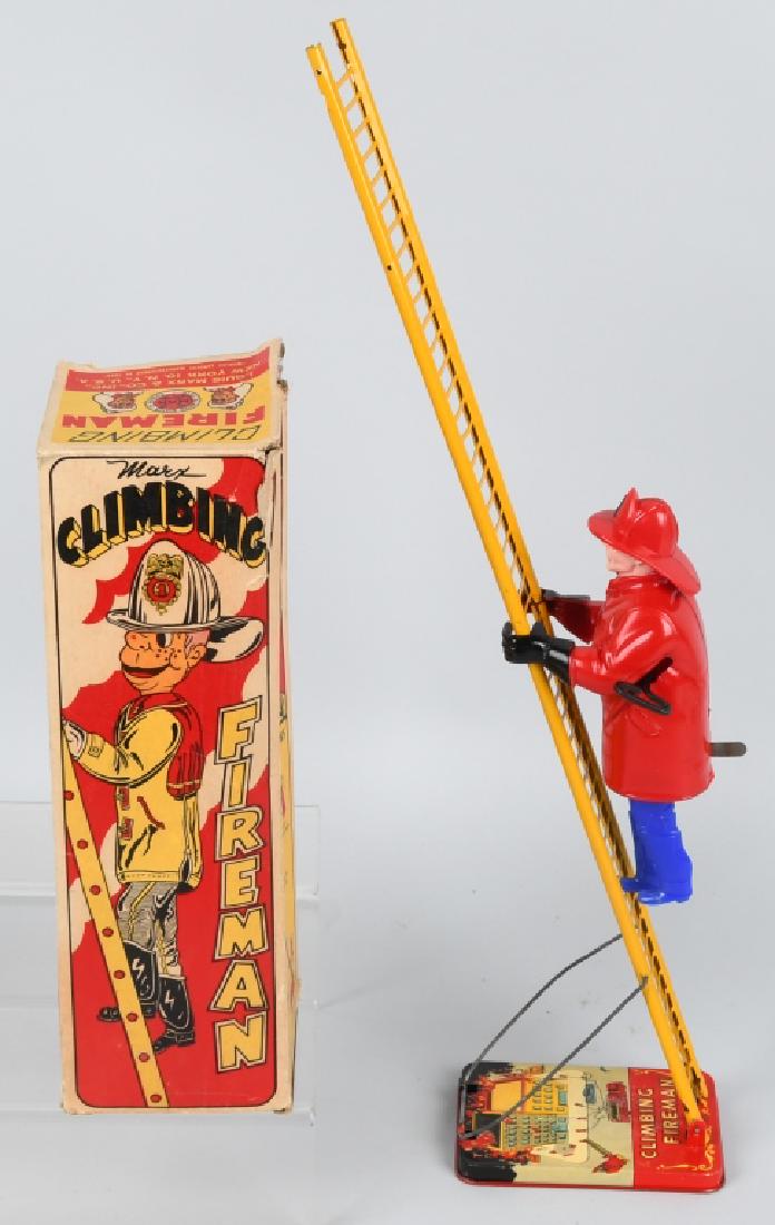 MARX CLIMBING FIREMAN w/ BOX (1 of 6)