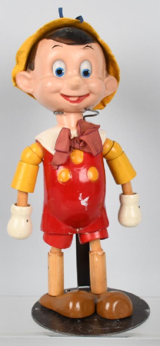 11" IDEAL PINOCCHIO WOOD FIGURE: All original with nice colors. 11" Excellent