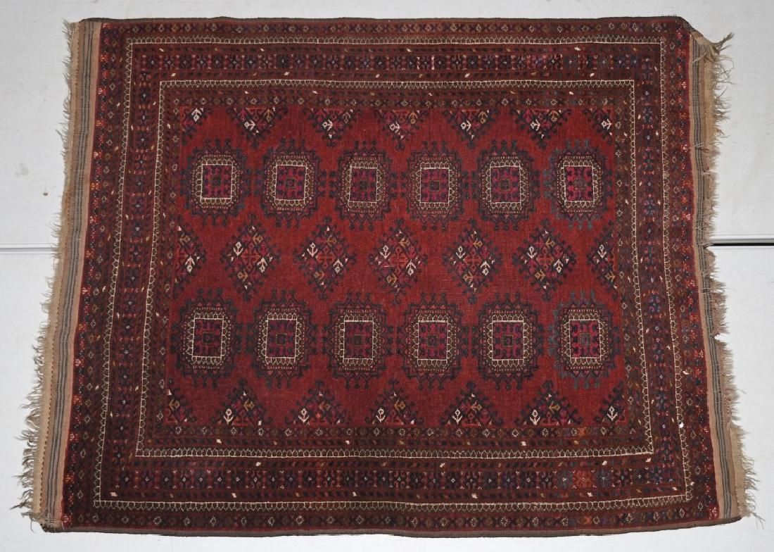 60"x48" ANTIQUE AFGHAN ORIENTAL RUG: Very nice original Afghan Oriental Rug. Very nice colors and design. 60"x48" Excellent