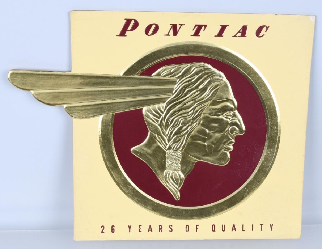 PONTIAC 26 YEARS OF QUALITY SIGN (1 of 2)