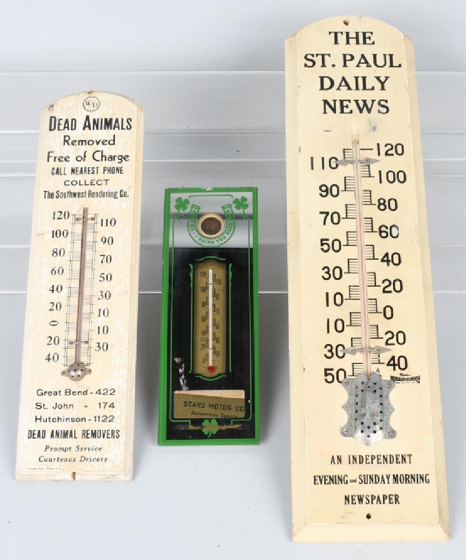 3- ADVERTISING THERMOMETERS (1 of 4)