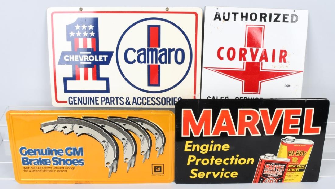 LOT OF 4 TIN SIGNS (1 of 8)