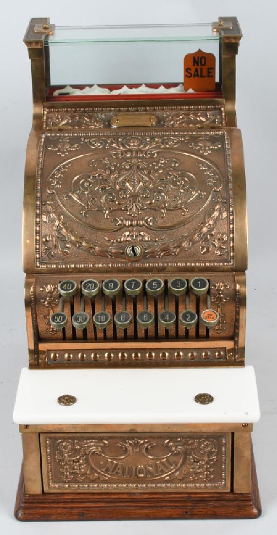 NATIONAL #312 BRASS CASH REGISTER (1 of 8)