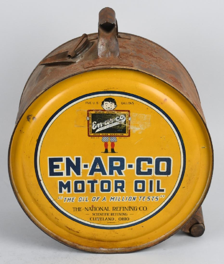 EN-AR-CO MOTOR OIL 5 GALLON ROCKER CAN (1 of 4)