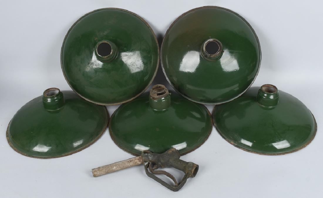 5- SINCLAIR STATION PORCELAIN LIGHT SHADES (1 of 5)