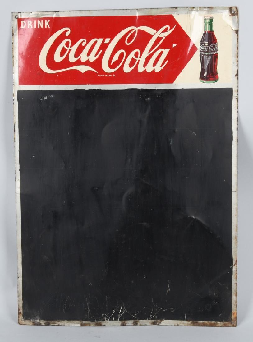 DRINK COCA COLA TIN CHALKBOARD SIGN (1 of 3)