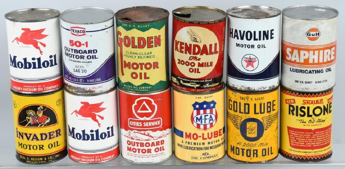 12- 1 QUART AUTOMOTIVE OIL CANS (1 of 5)