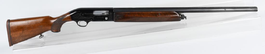 BERETTA MODEL 1-301, 12 GA. SEMI AUTO SHOTGUN: SN C65470E, 28" vented rib barrel with excellent bore. 12 gauge, full choke. 75% finish, nice markings and engraved receiver. Good to very good checkered wood stocks with handling wear. . Action works