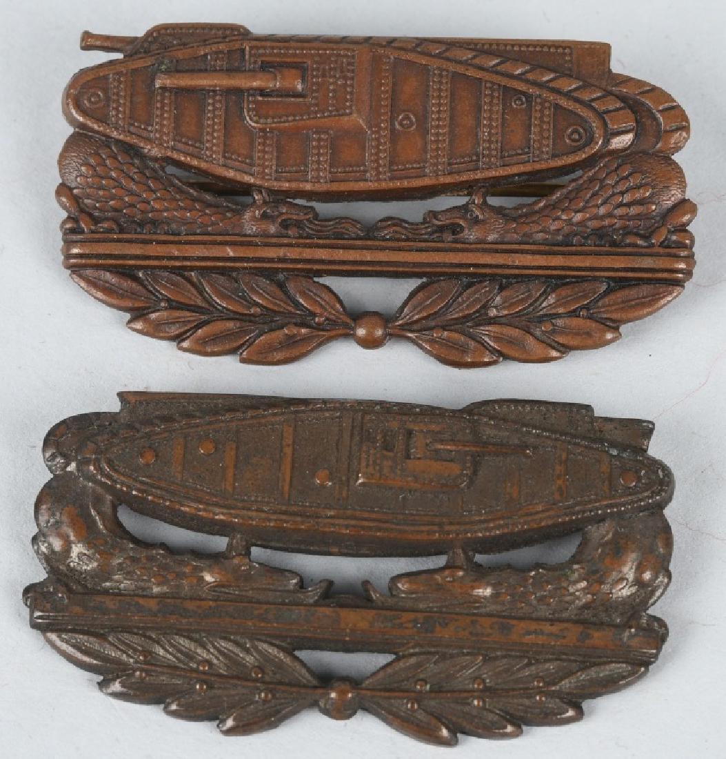 WWI U.S. ARMY TANK CORPS COLLAR INSIGNIA