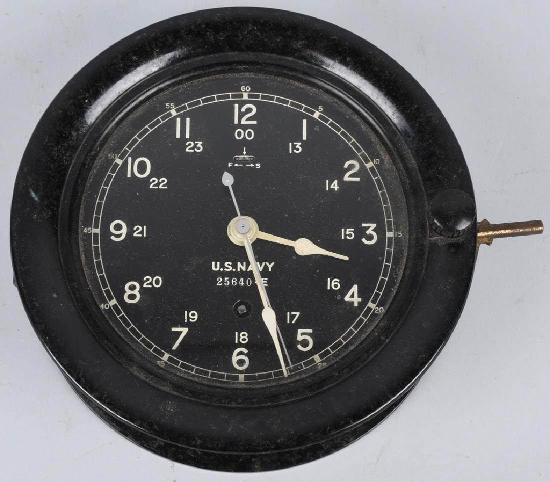 WWII US NAVY SETH THOMAS SHIP CLOCK