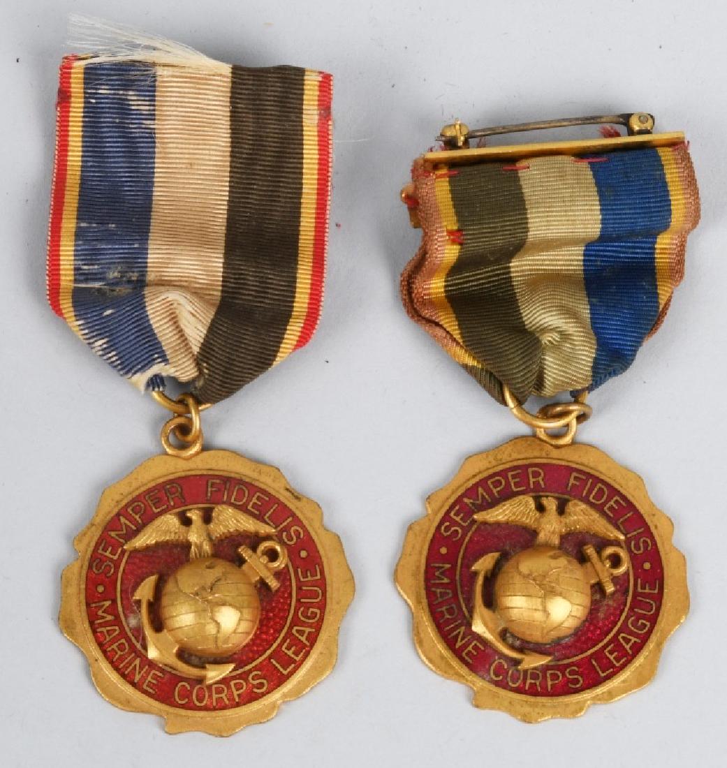 USMC VINTAGE MARINE CORPS LEAGUE BADGES MEDALS
